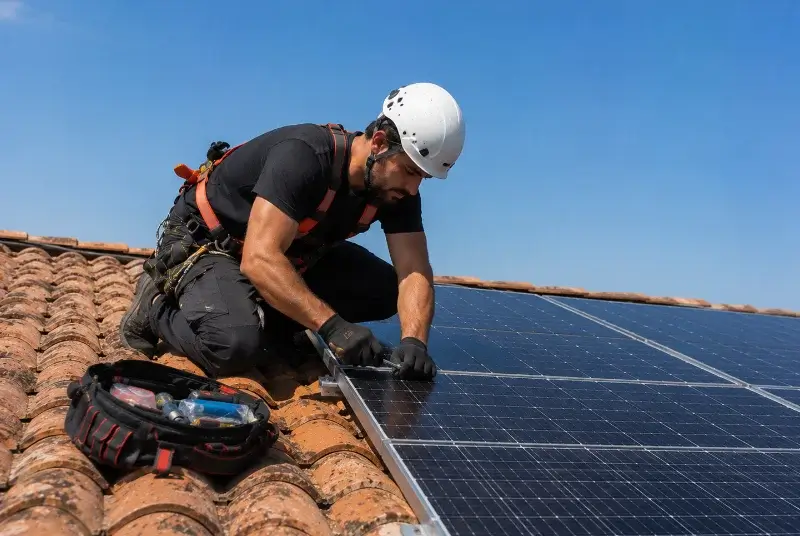 Maintenance et monitoring de panneaux solaires à Pluméliau-Bieuzy